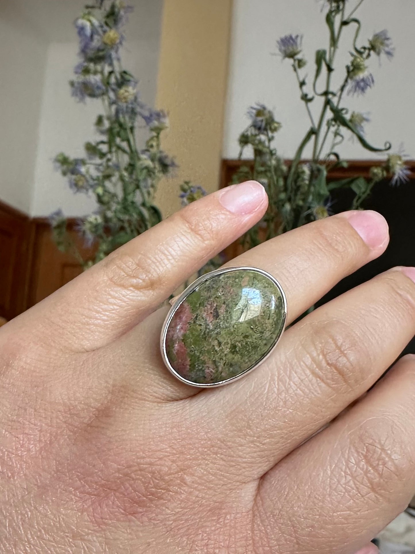 Anillo unakite
