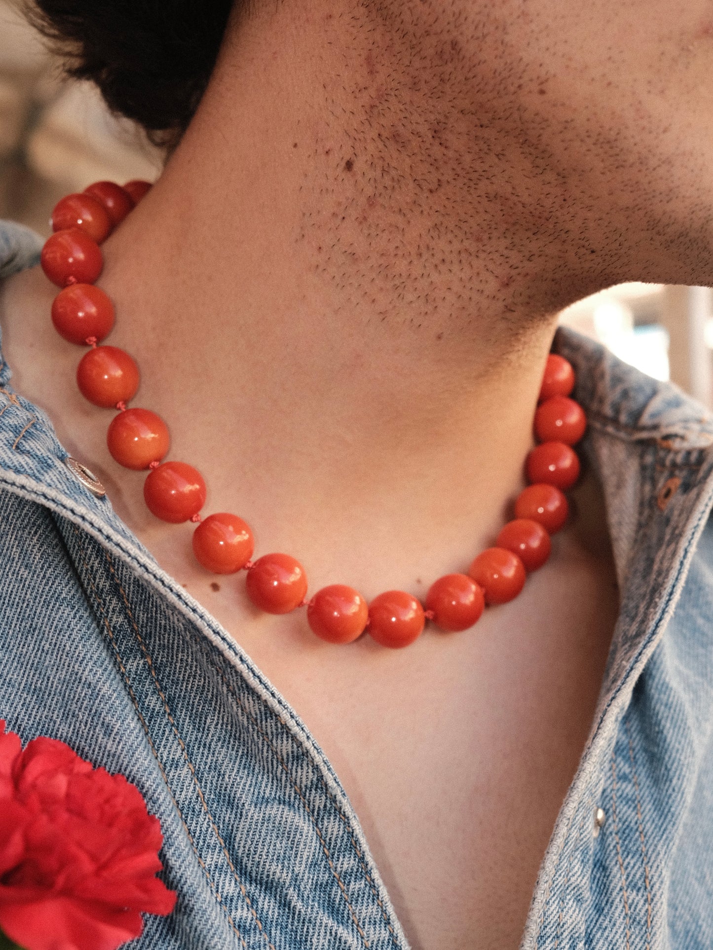 Collar mandarina