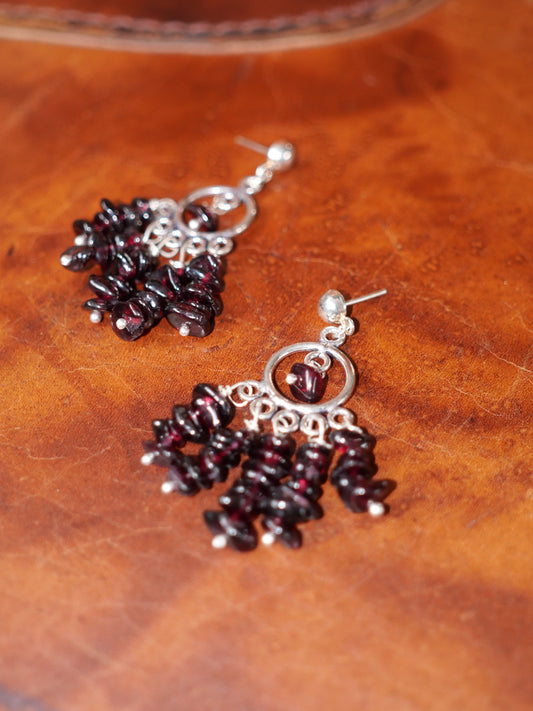 Aretes granate