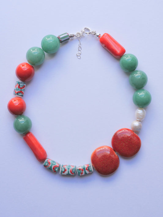 Coral rojo necklace