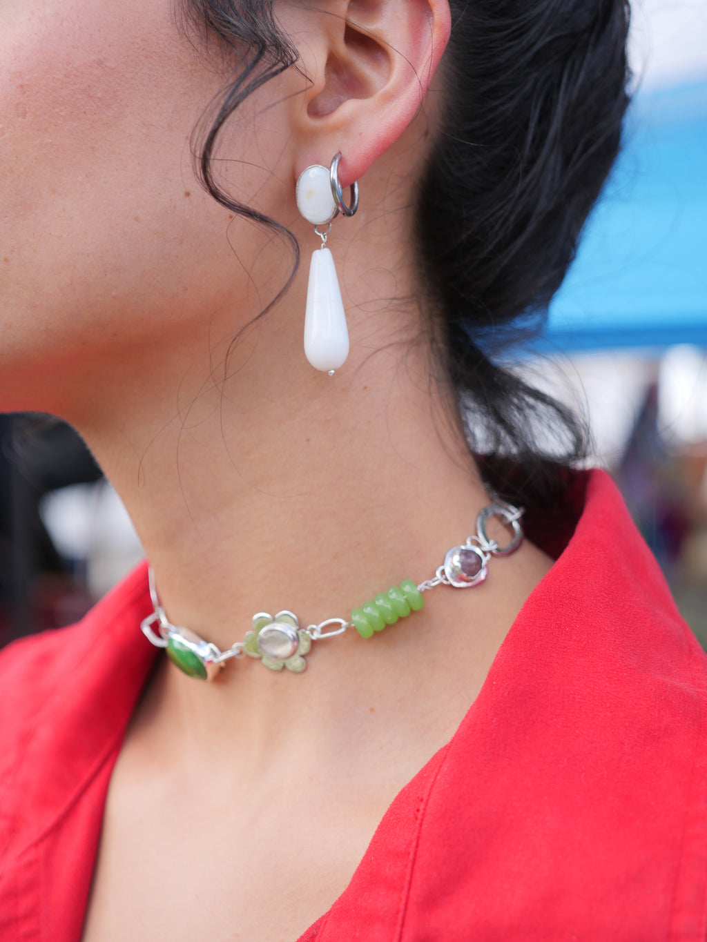 Aretes nácar