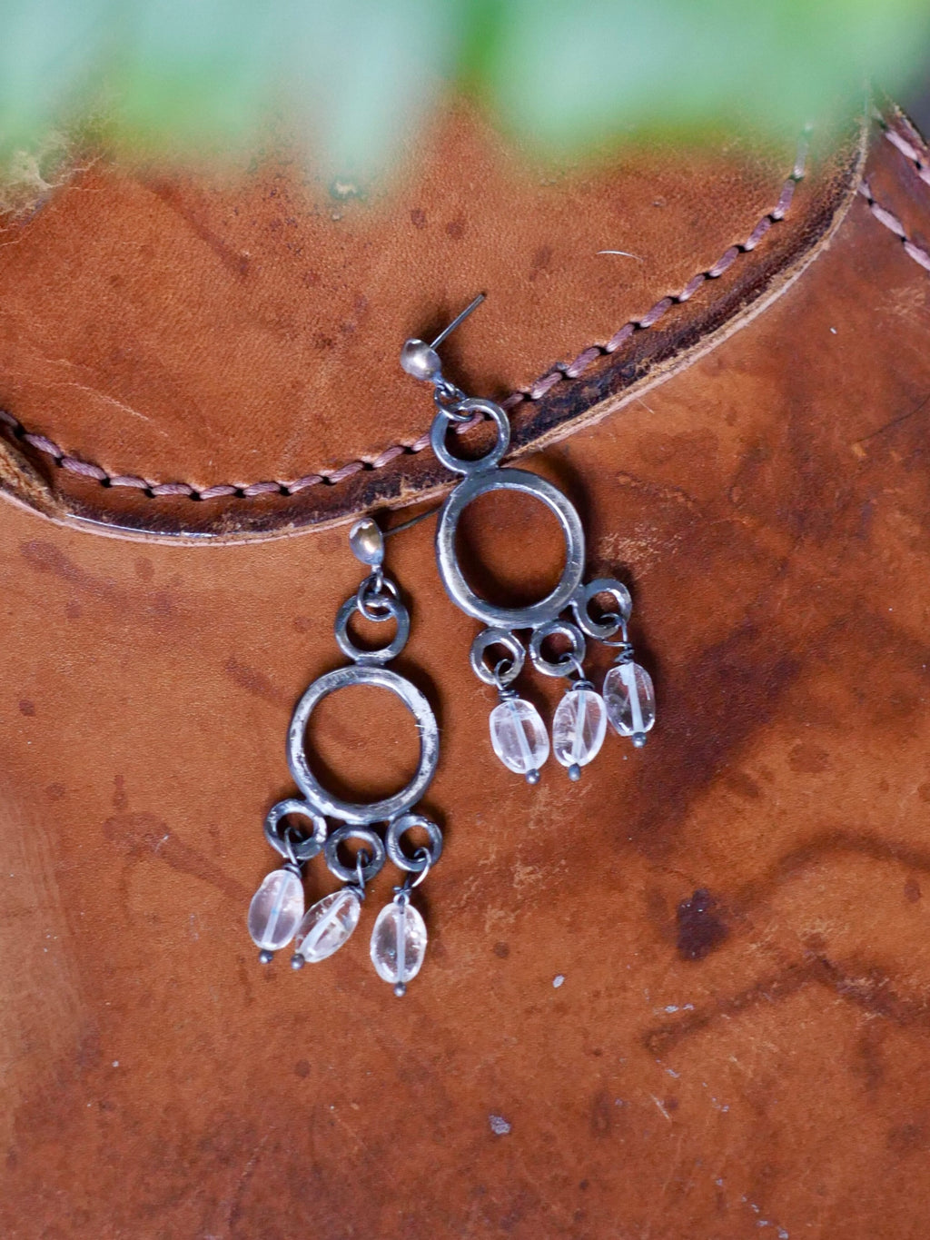 Aretes aguamarina